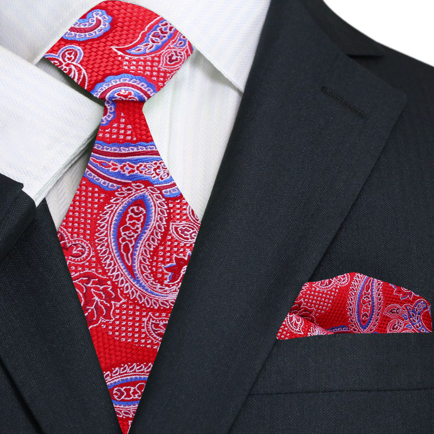 The purple paisley necktie elegantly styled on a dress shirt, ideal for formal events