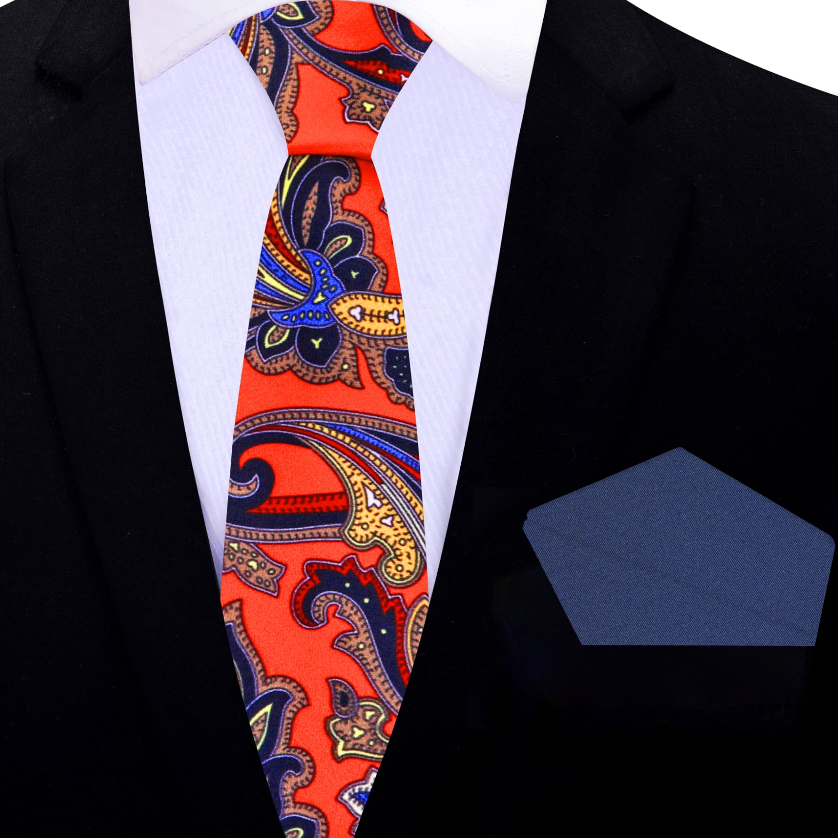 Side-angle of the tie’s texture and sheen highlighting its high-end silk craftsmanship