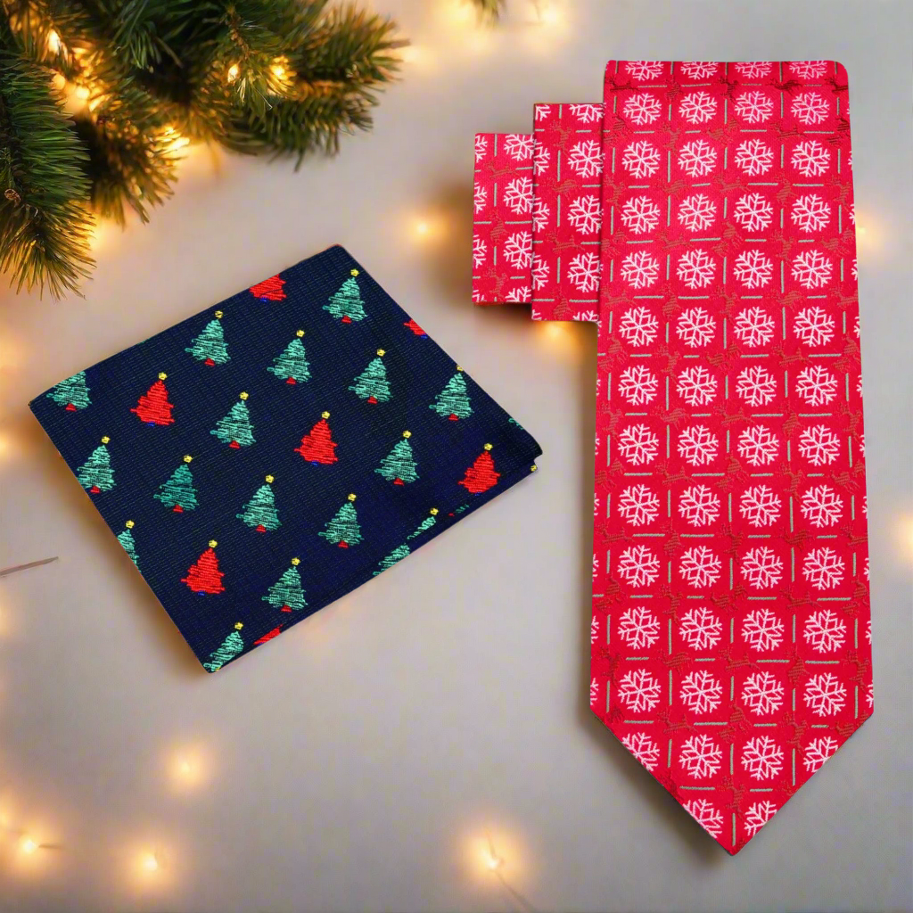 Necktie displayed with a light grey dress shirt, illustrating a sophisticated winter look.