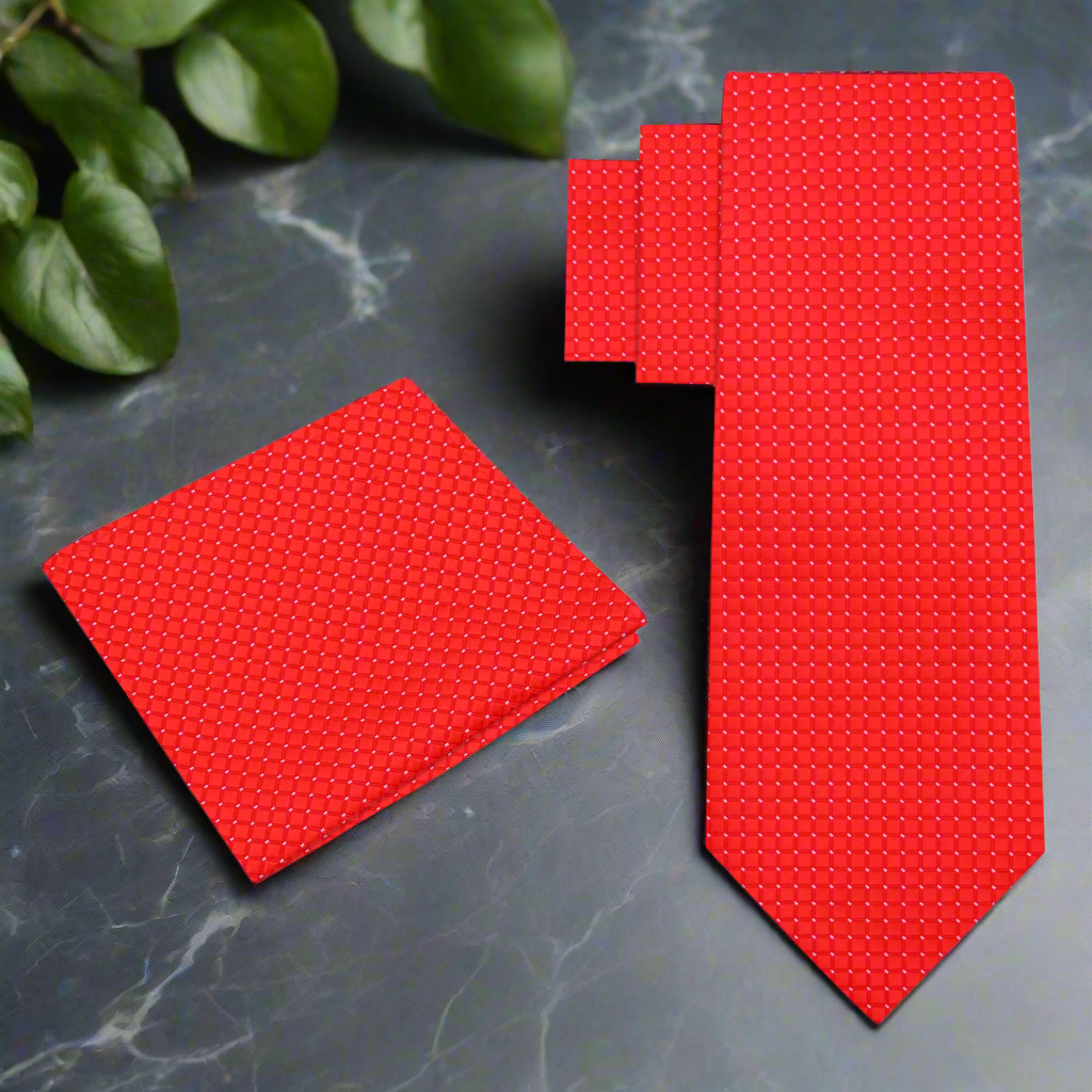 Close-up of the small checkered pattern and fabric texture