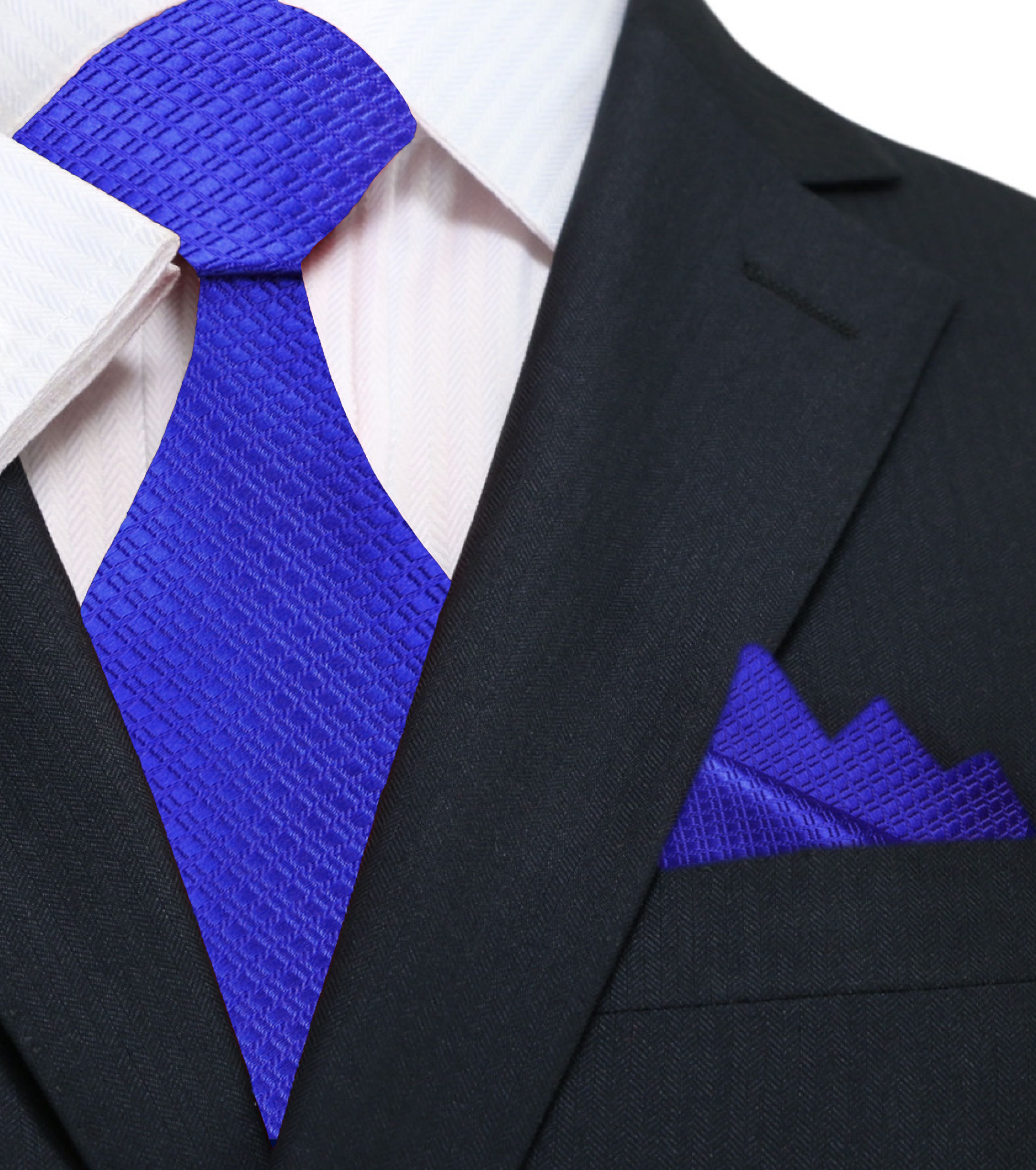 Close-up of a silk necktie with subtle geometric pattern for formal events