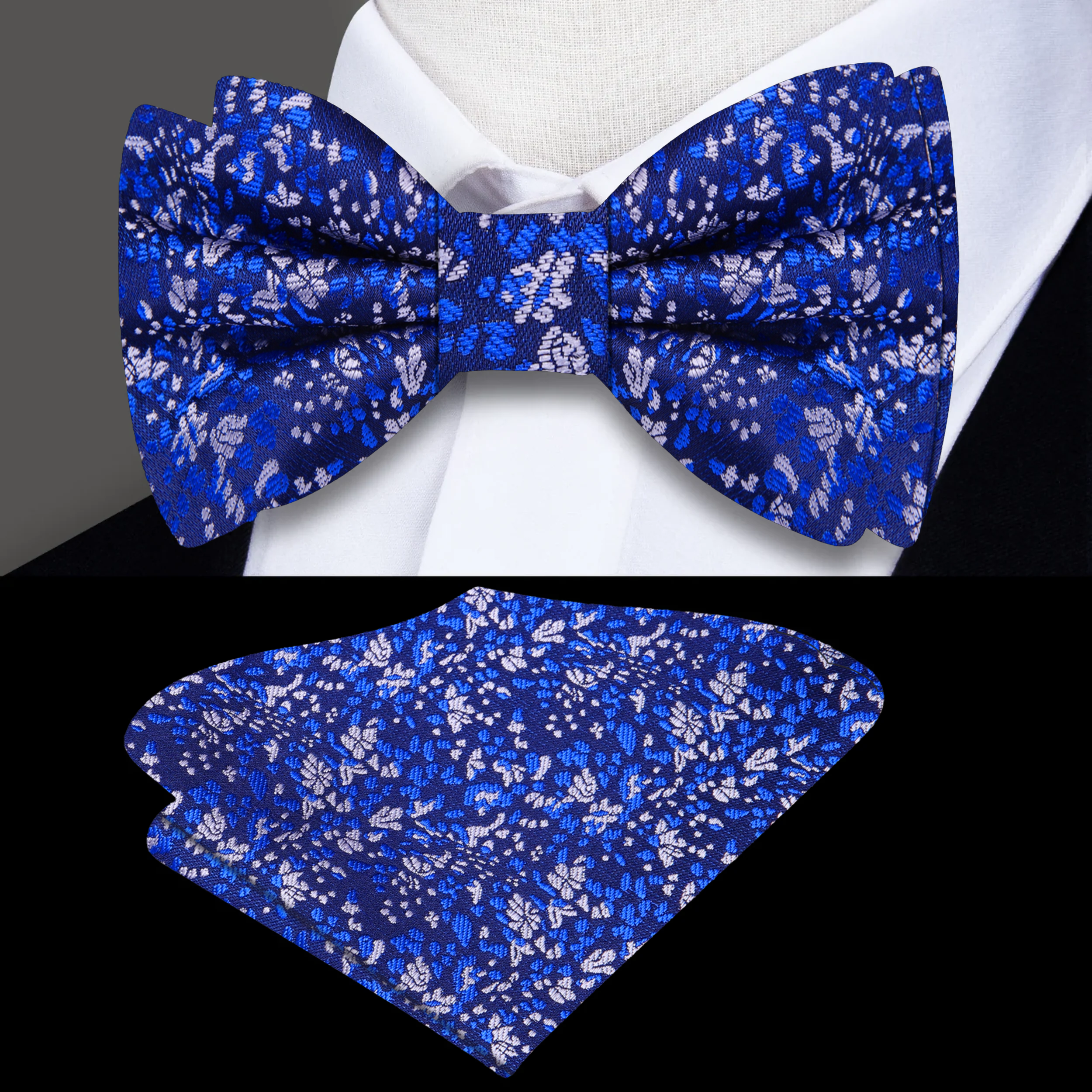Styled with a classic dress shirt and suit for wedding attire