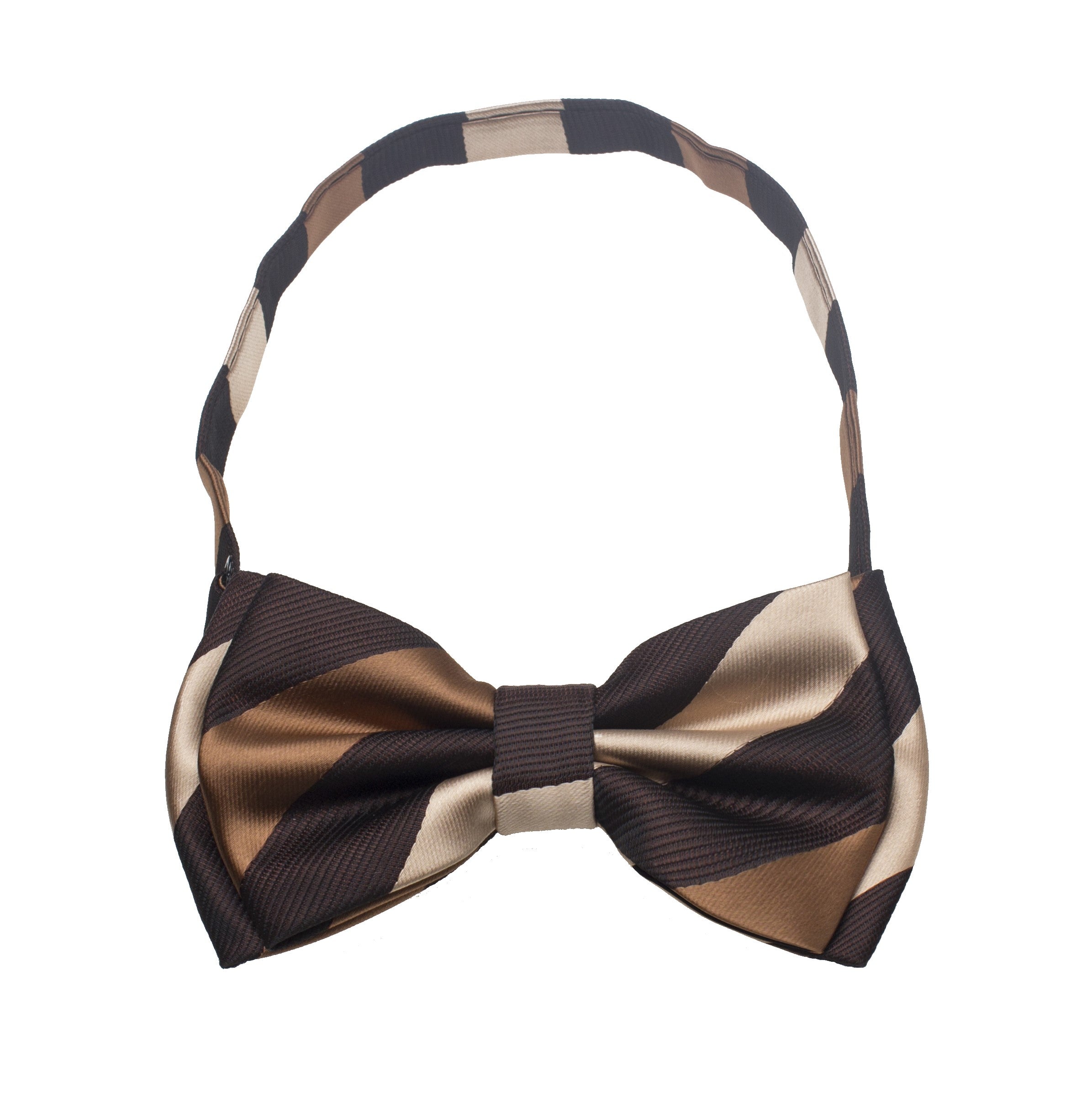 Pocket square for kids in matching dark brown fabric, ideal accessory.