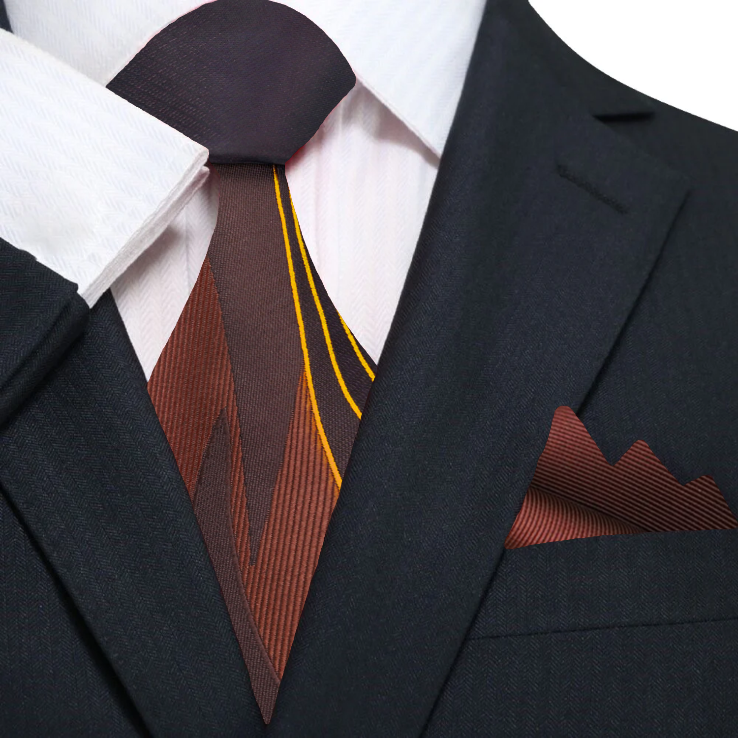 Silk tie paired with light blue shirt for professional office look