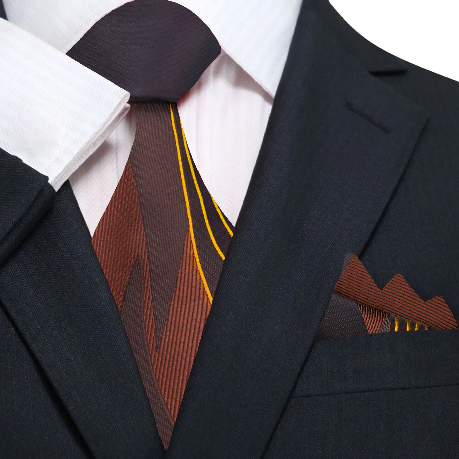 Silk tie paired with light blue shirt for professional office look
