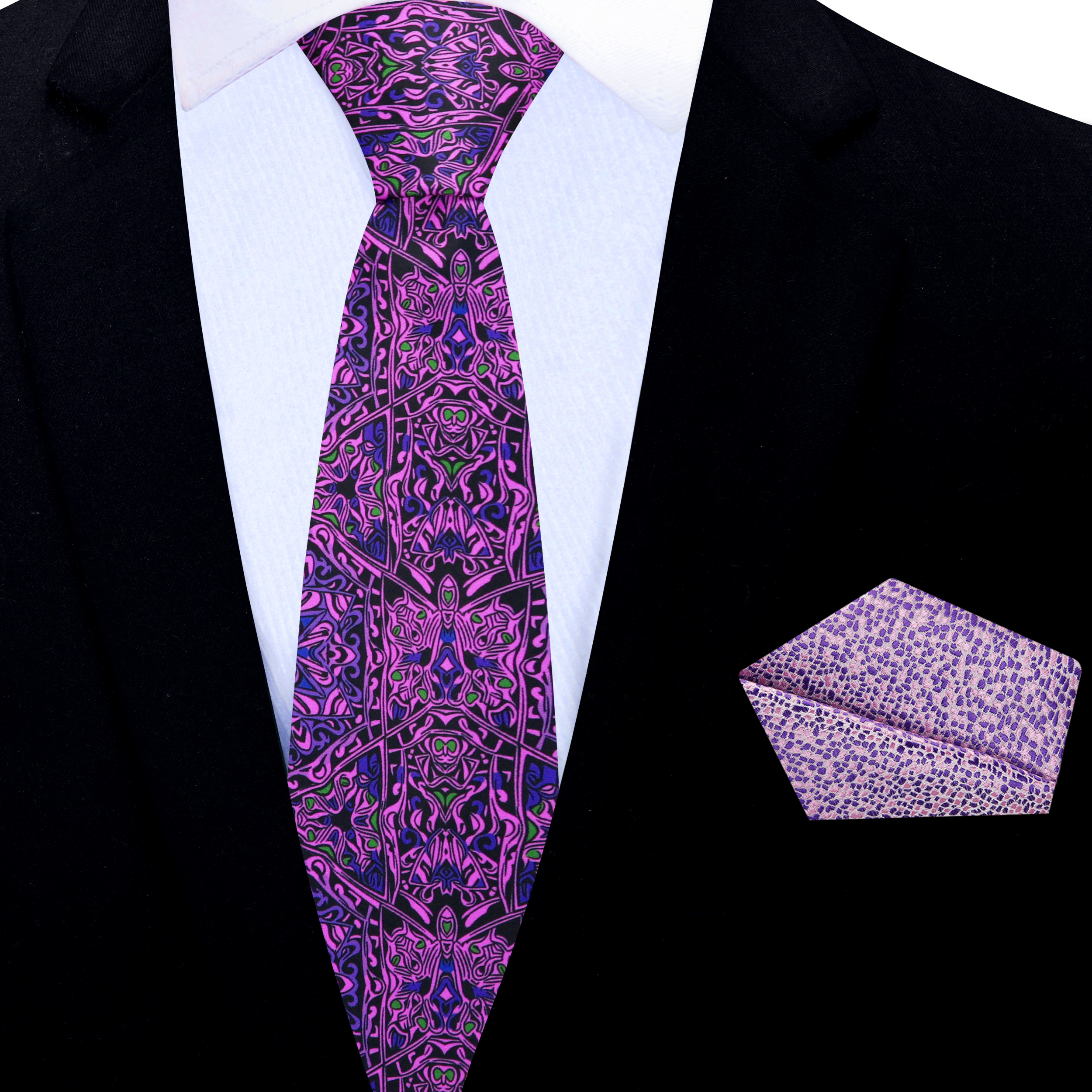 Affordable abstract necktie for men, featuring a modern design.
