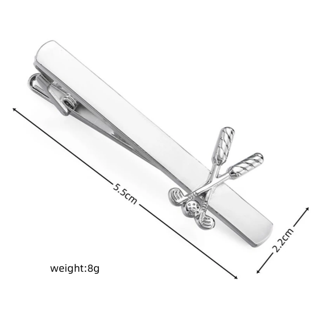 Stylish golf tie clip for men, perfect accessory for golf lovers and business attire