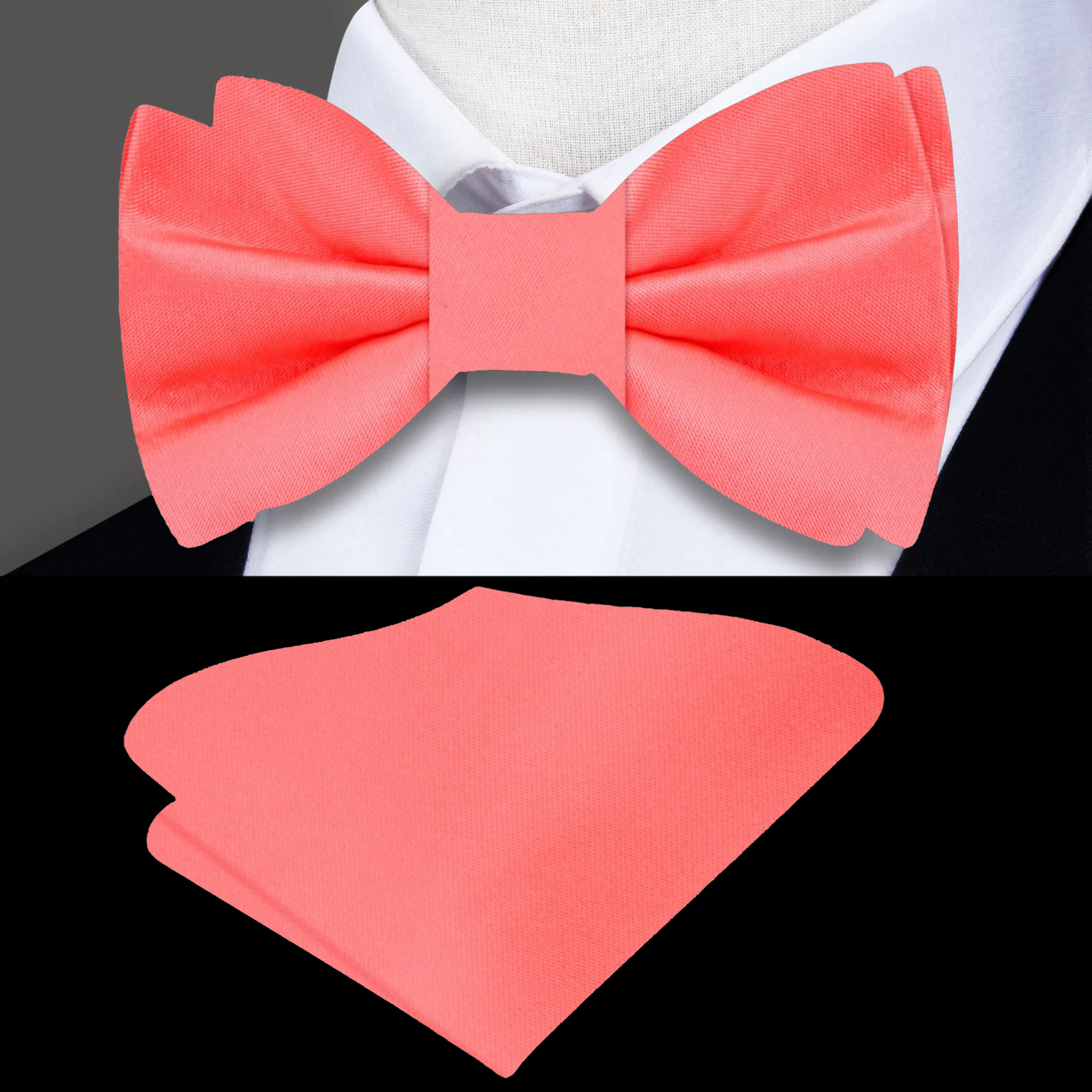 Elegant silk bow tie in soft marigold, perfect for weddings.