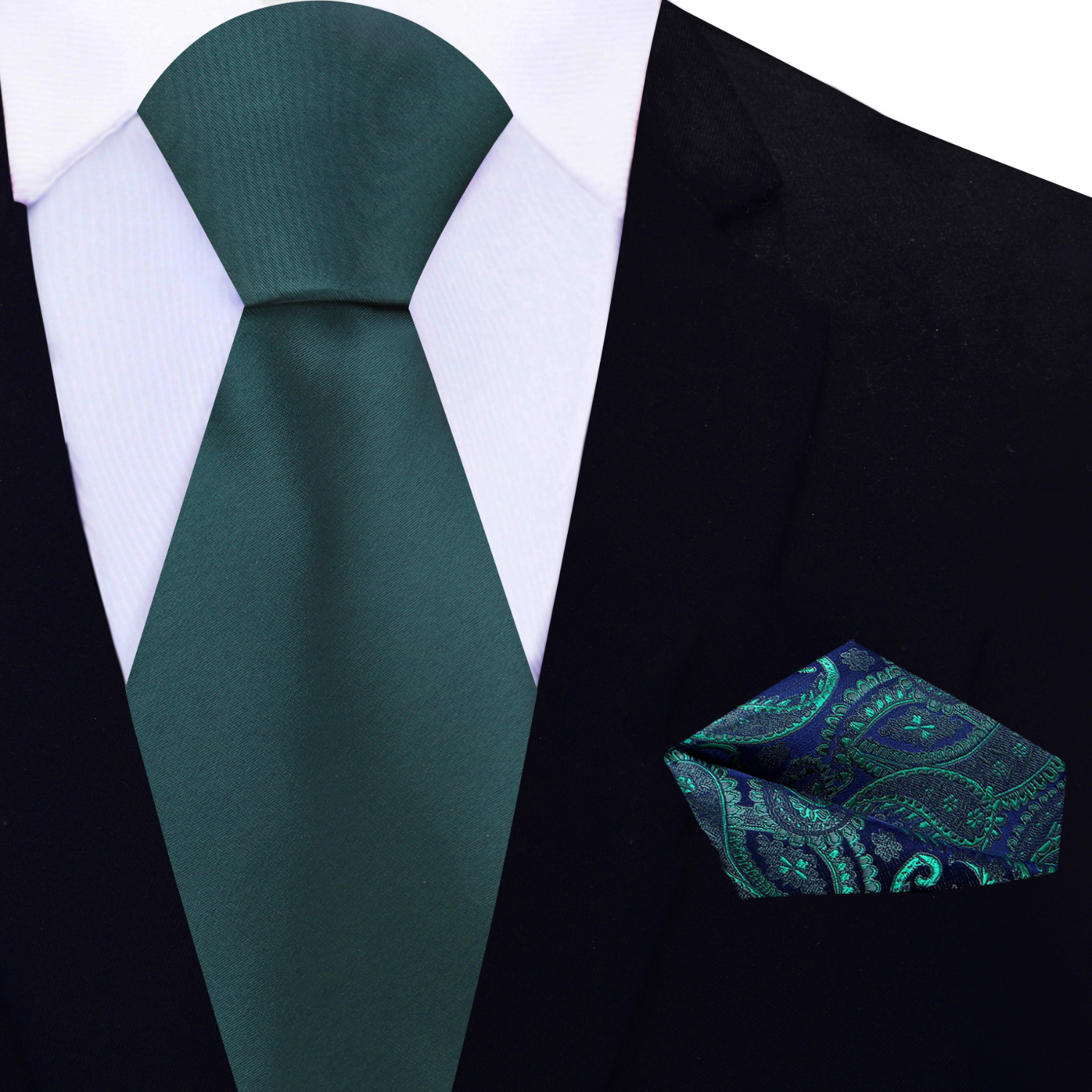 Close-up of a luxurious silk necktie with a subtle sheen showing its premium quality
