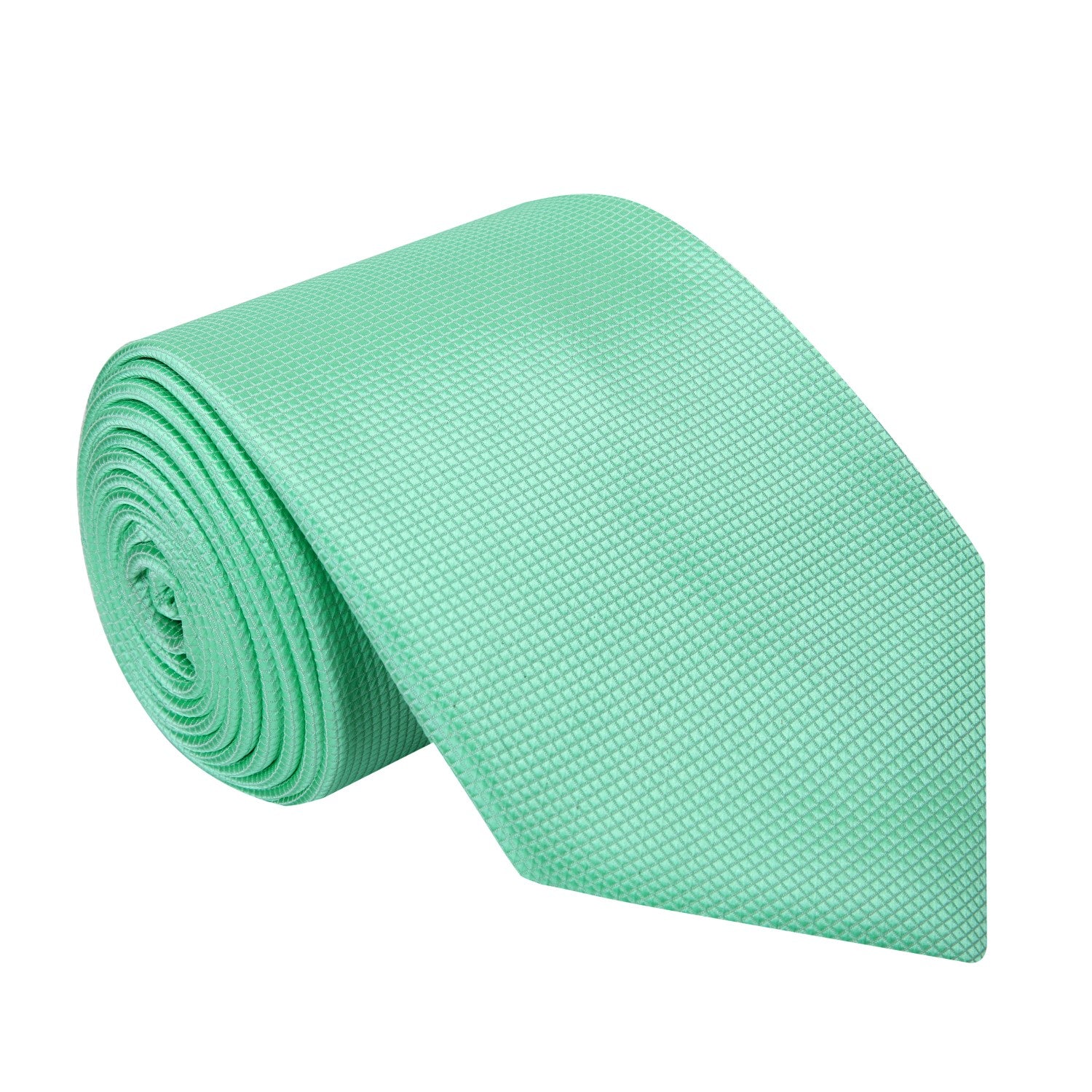 Children wearing mint silk necktie set at a wedding