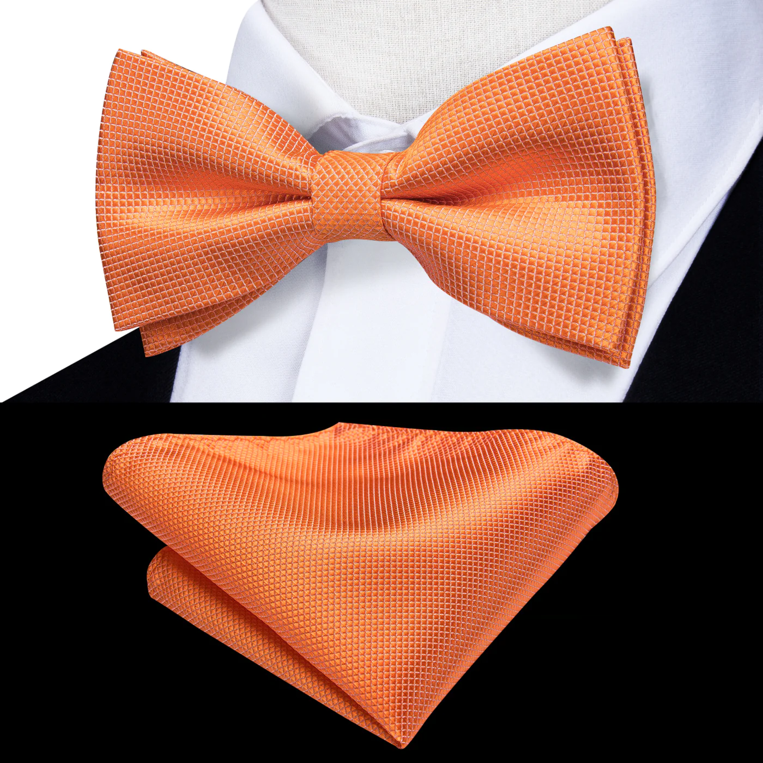 Classic solid color bow tie in royal blue, perfect for formal events.