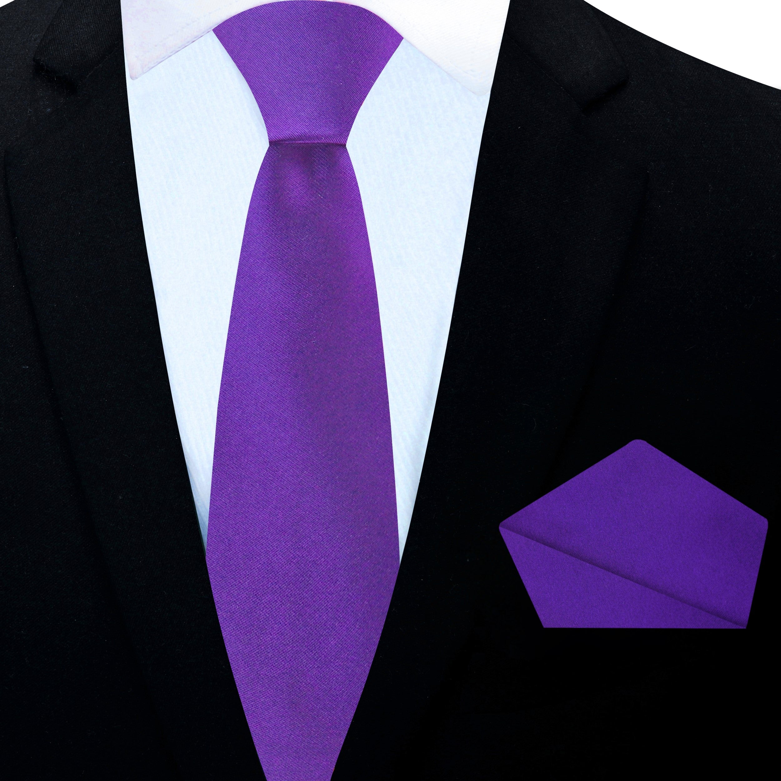 Close-up of a mens purple necktie knot, perfect for formal events