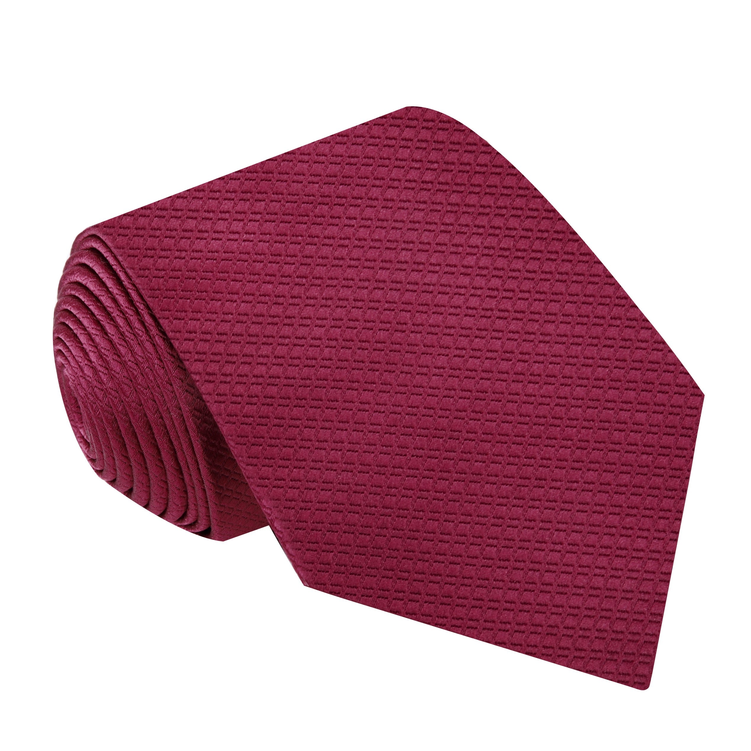 Self-tie red silk tie for children aged 6-11, showcasing rich color