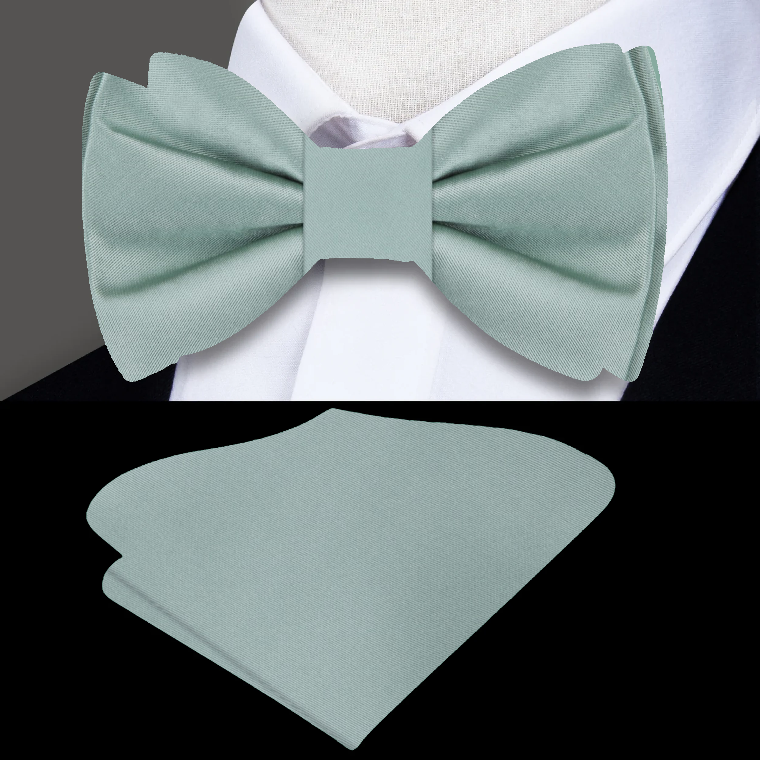 Elegant silk bow tie in soft marigold, perfect for weddings.