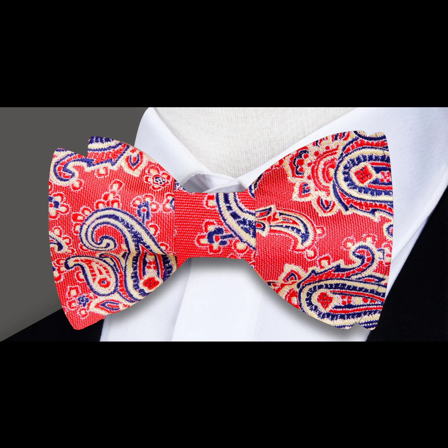 Collection of unique paisley bow ties in various colors, ideal for creative events.