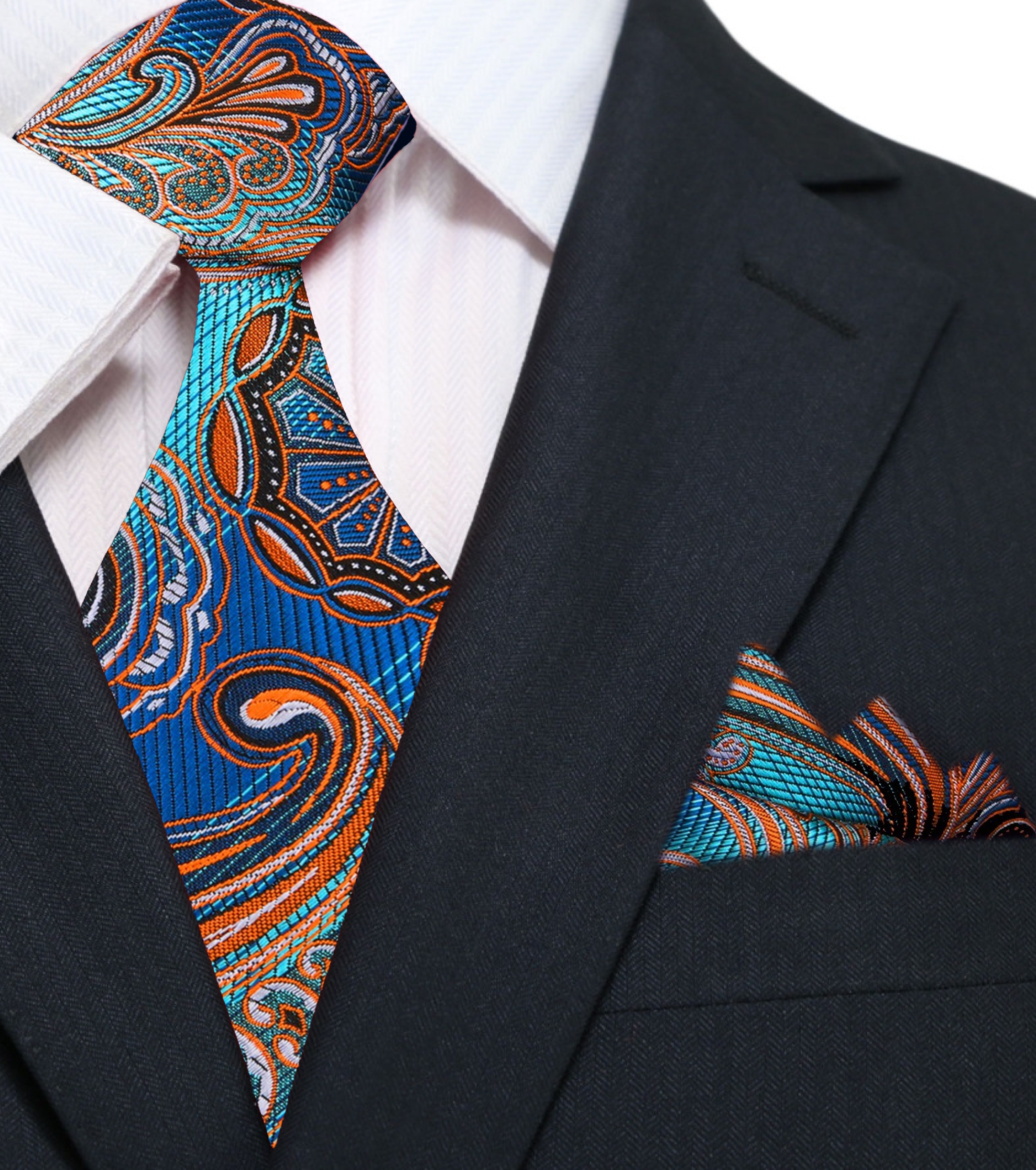 Close-up of burgundy paisley silk necktie highlighting its luxurious fabric and detailed design.