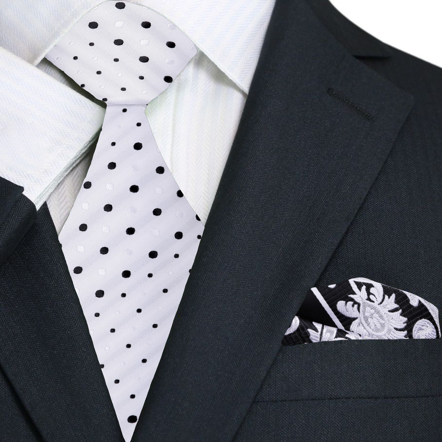 Fashionable light blue polka dot tie for weddings and outdoor celebrations
