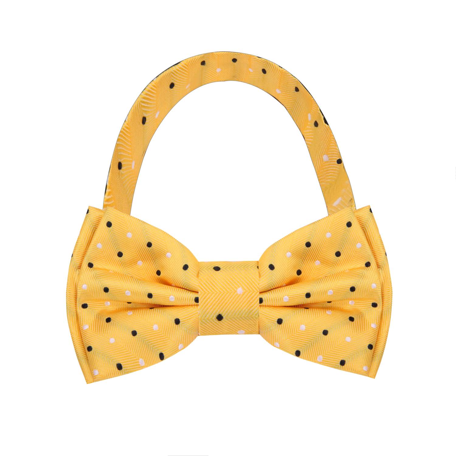 Matching kids pocket square with polka dot pattern for special occasions