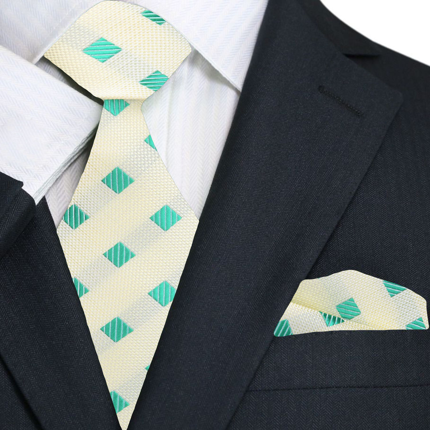 Men’s stylish necktie with modern geometric pattern suitable for business and celebrations