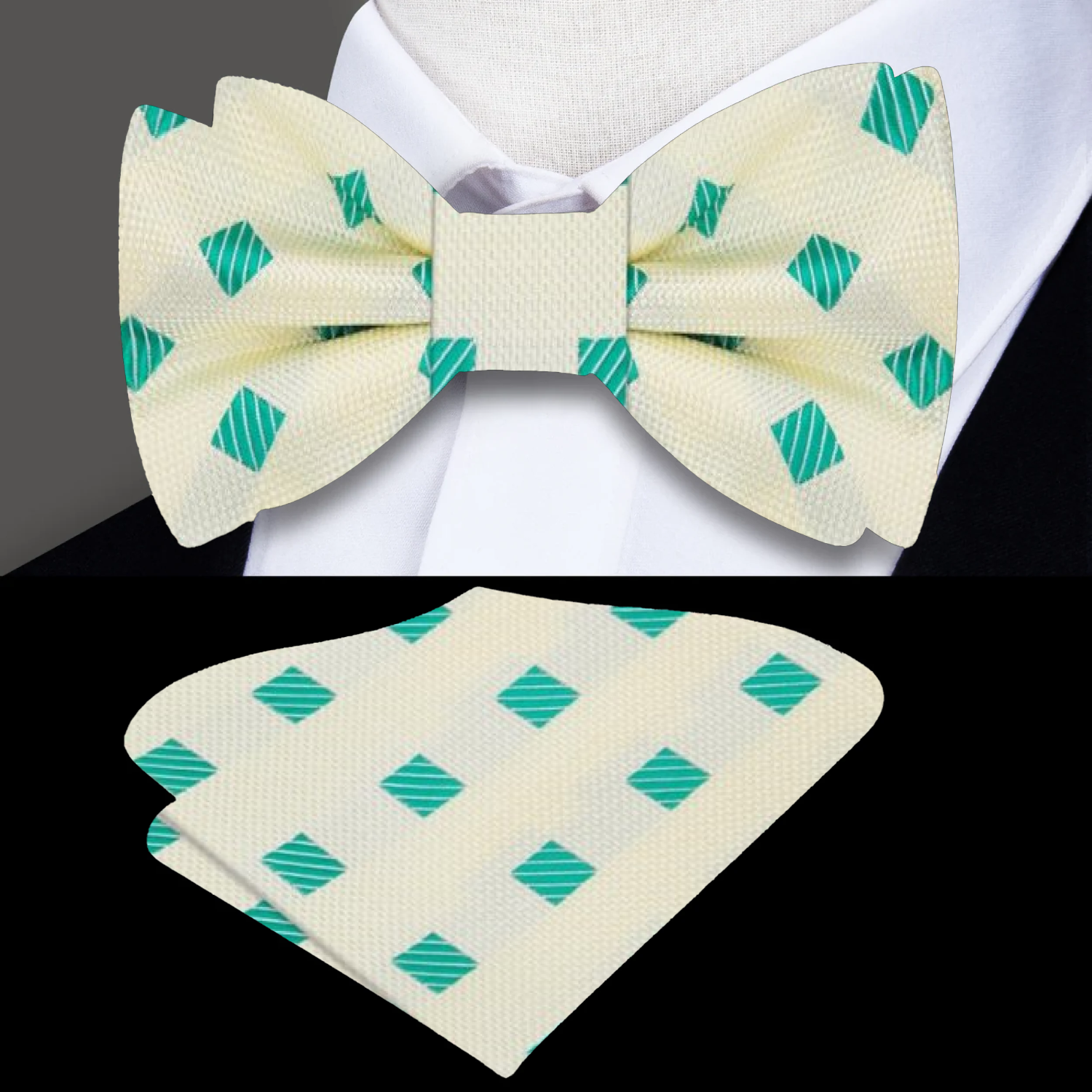 Styled with a white dress shirt and navy suit for summer wedding attire