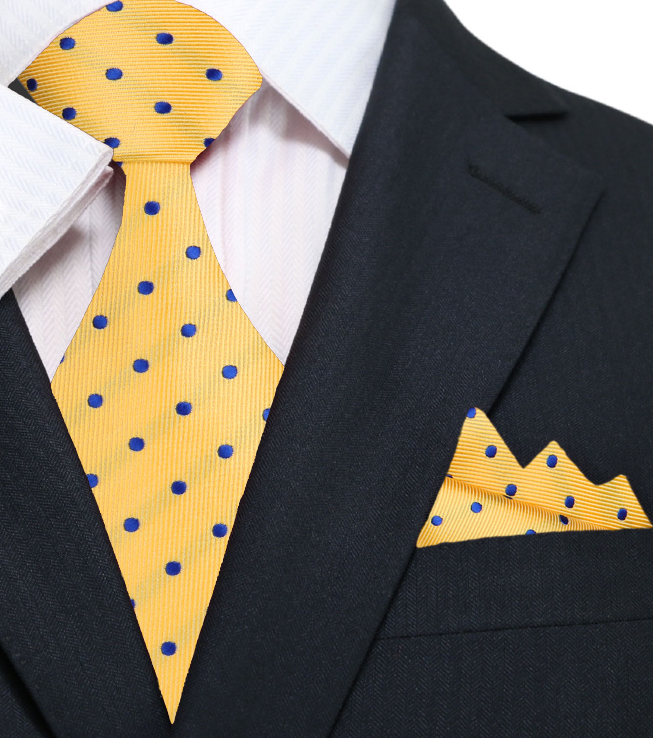 Man wearing a colorful polka dot tie at a wedding, perfectly matching the events theme.