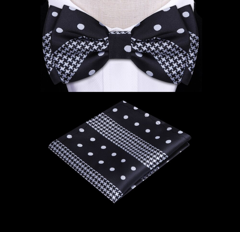 Kids wearing surge bow tie and pocket square at a wedding