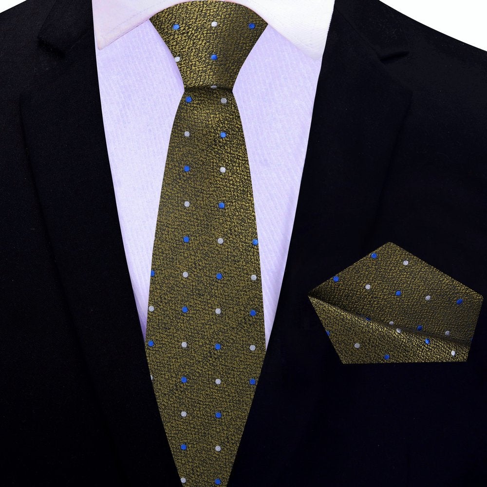 Silk necktie styled with a navy suit and crisp white shirt—ideal mens necktie for weddings