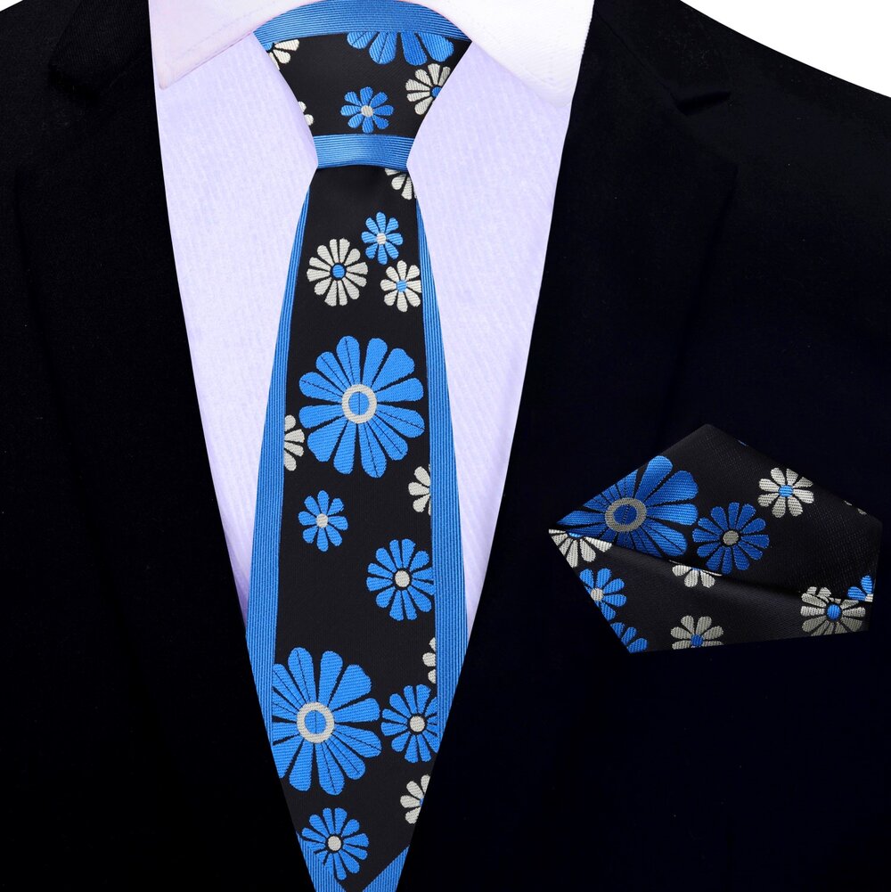 Cactus flower necktie displayed against a crisp white dress shirt, showcasing vibrant colors.