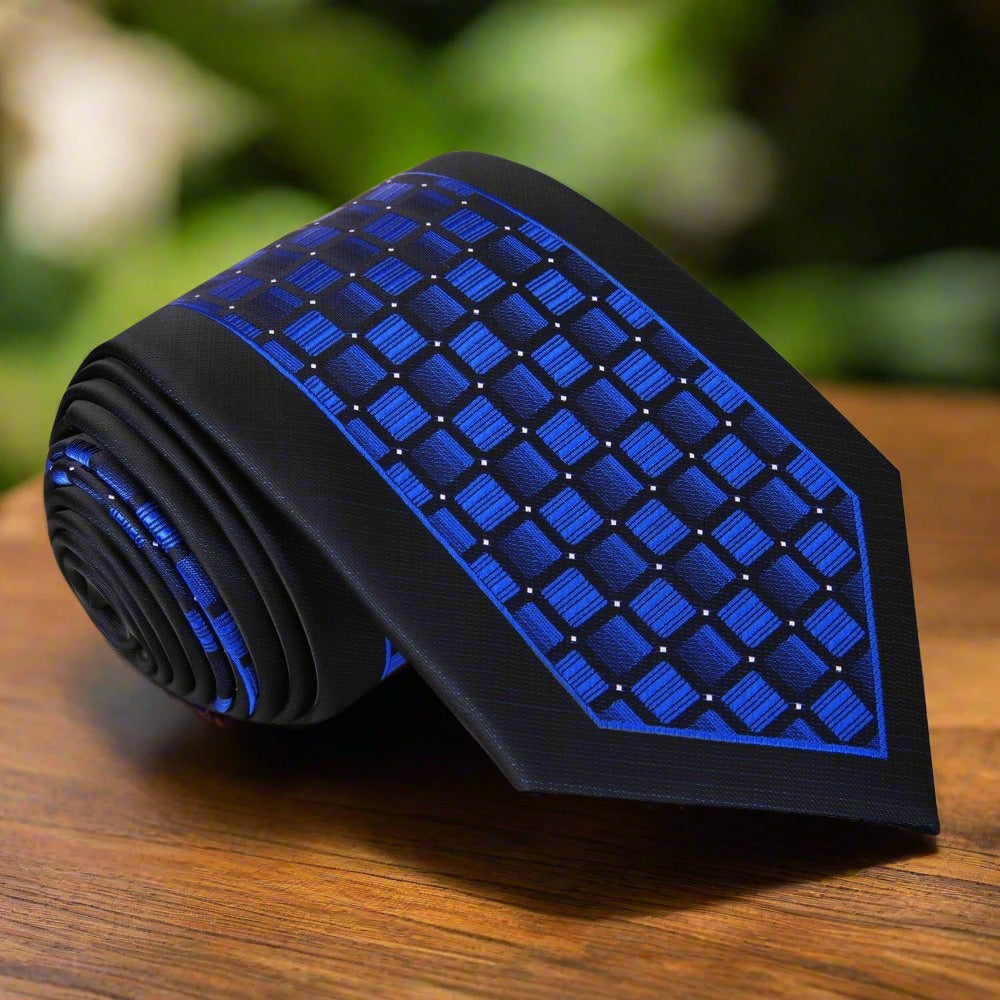 Matching pocket square with silk tie for a complete sophisticated look