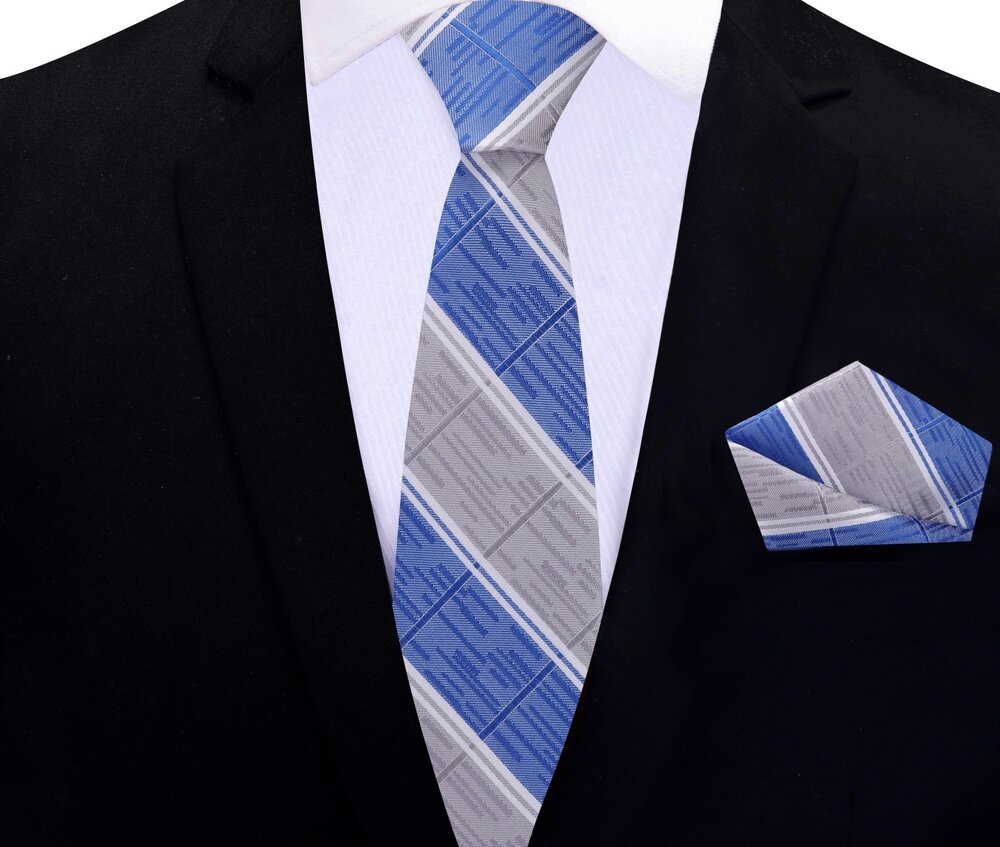 Close-up of the silk fabric and stripe design on the mens necktie