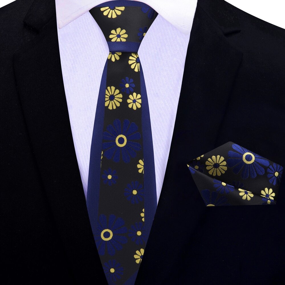 Cactus flower necktie displayed against a crisp white dress shirt, showcasing vibrant colors.