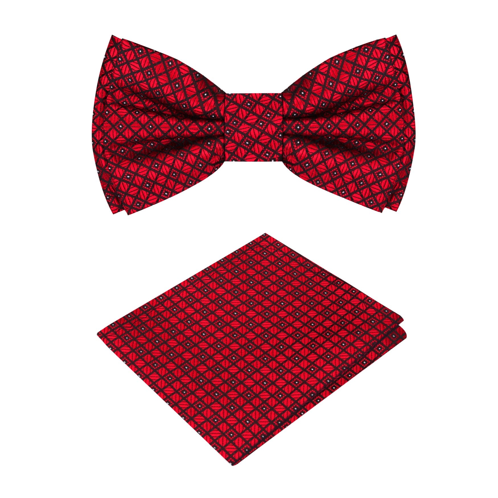 Close-up of kids merlot bow tie with check pattern for formal wear
