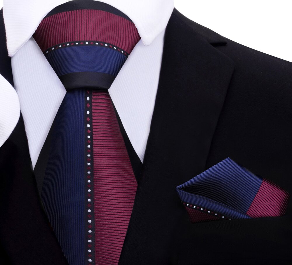 Front view of elegant mens silk necktie with dual-tone green and grey shades