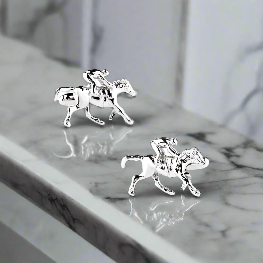 Cufflinks shaped like a basketball, perfect for sports lovers.