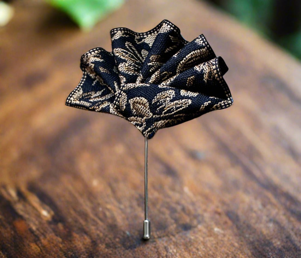 Diverse color options of the pocket square set laid out, emphasizing style variety.