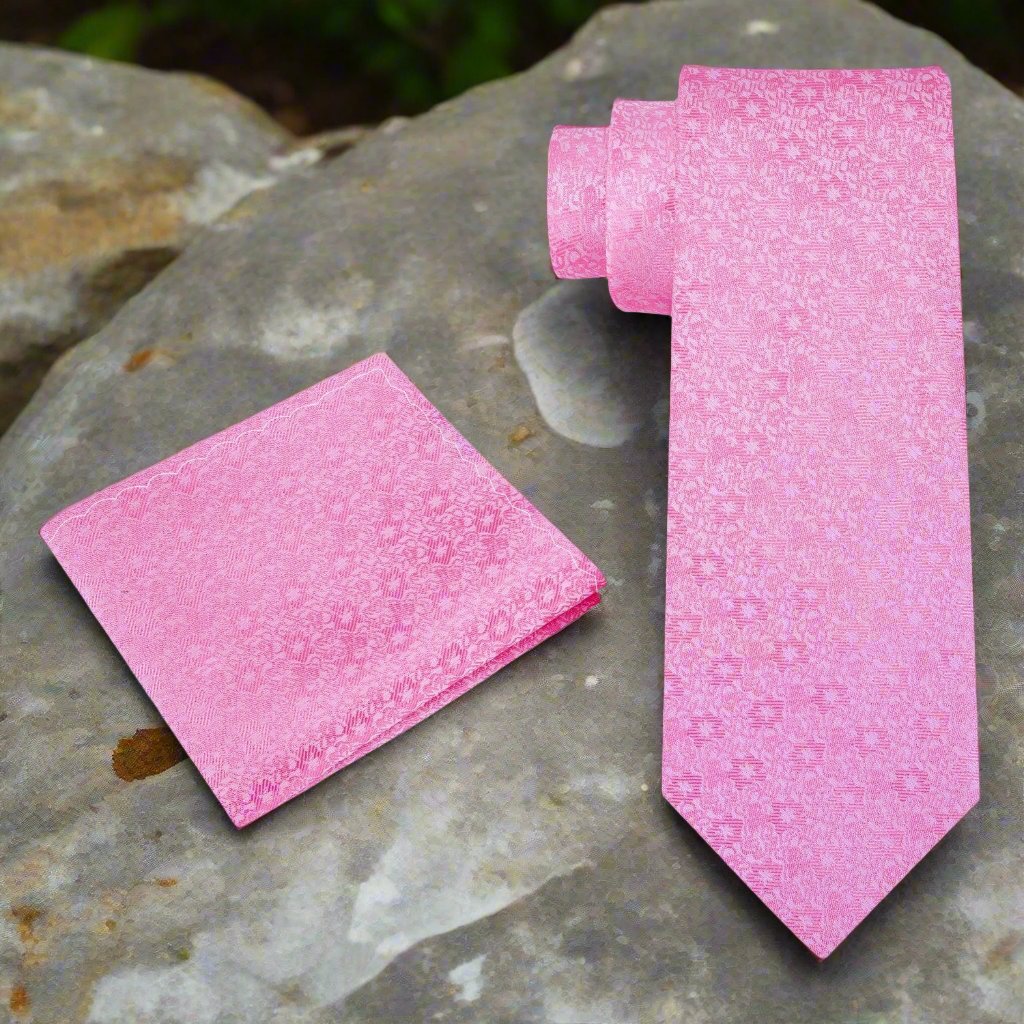 Close-up of textured fabric on a mens necktie for professional style