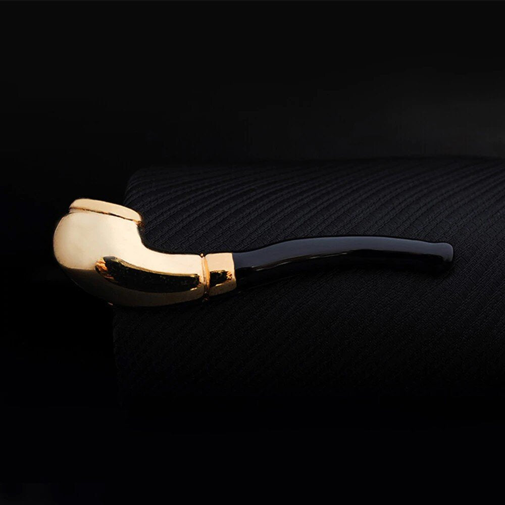 Arrow-Themed Premium Tie Bar worn with a formal suit, perfect for weddings and business events.