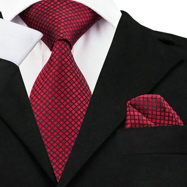 Boys bow tie in burgundy with diamond pattern, perfect for weddings