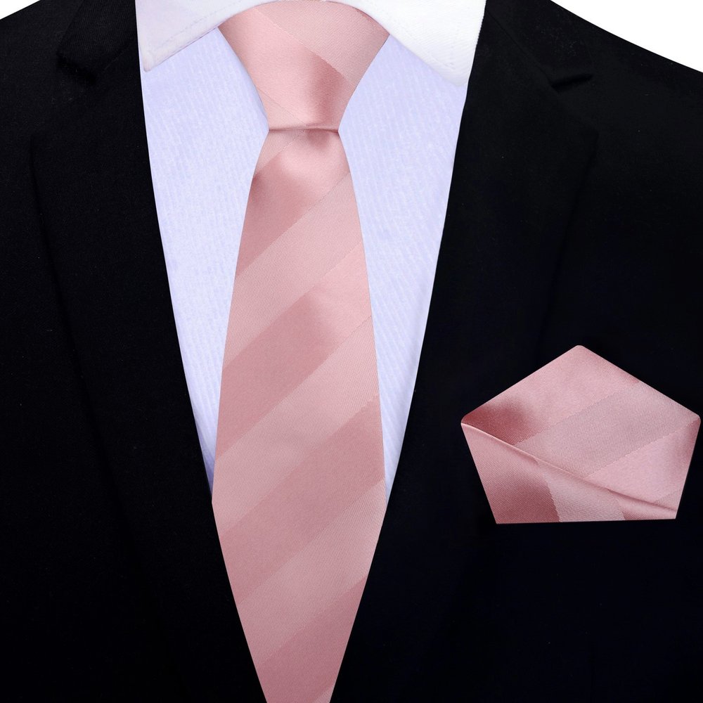 Elegant silk tie for men displayed on a wooden background, showcasing vibrant colors