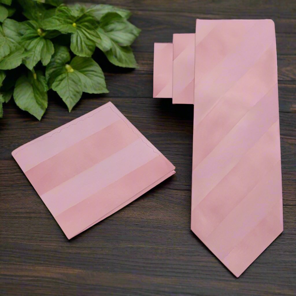 Close-up of luxury silk necktie with striped pattern, suitable for formal wear
