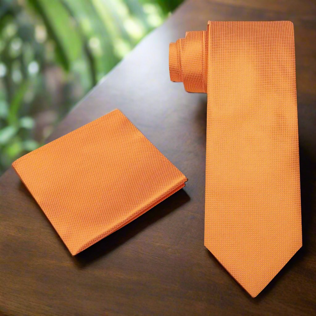 Elegant navy blue silk mens tie with subtle check pattern, suitable for weddings