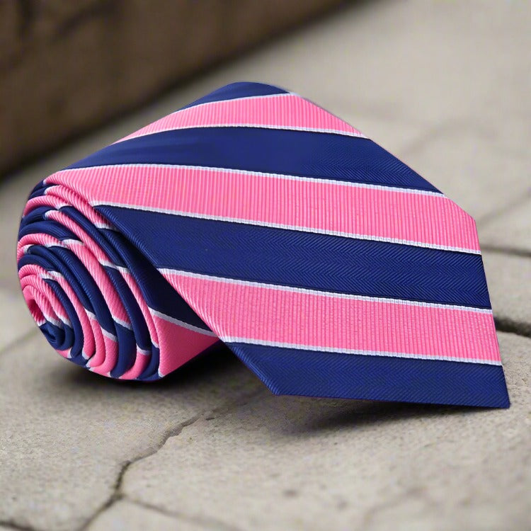 Men’s stylish stripe necktie for business and weddings