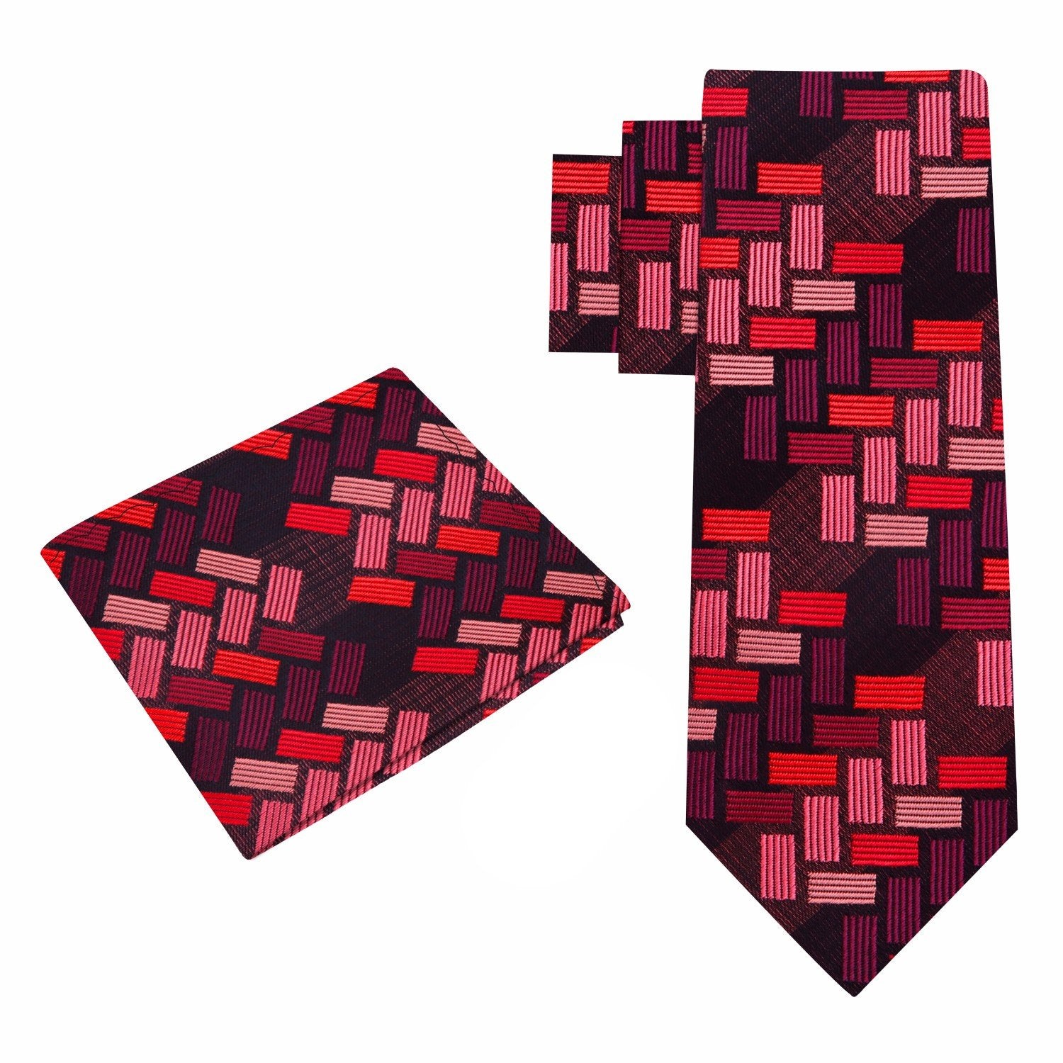 Mens silk tie worn with a white dress shirt, highlighting the vibrant purple shades.