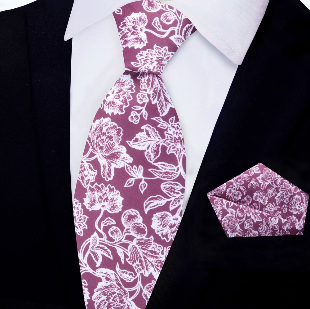 Light beige silk tie and pocket square set displayed on grey suit — perfect cheap mens silk ties for events