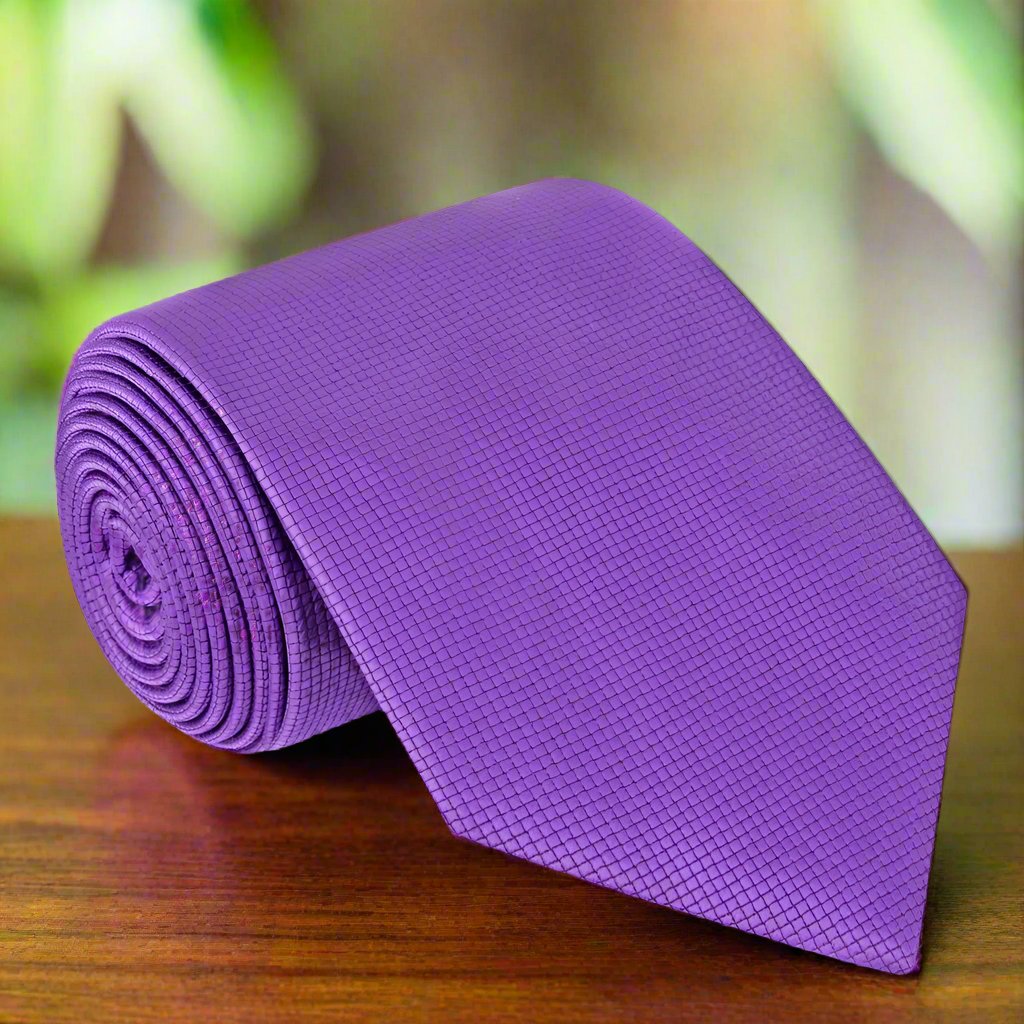 Matching pocket square in silk fabric for a coordinated formal look