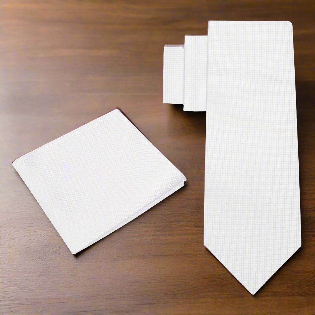 Elegant navy blue silk mens tie with subtle check pattern, suitable for weddings