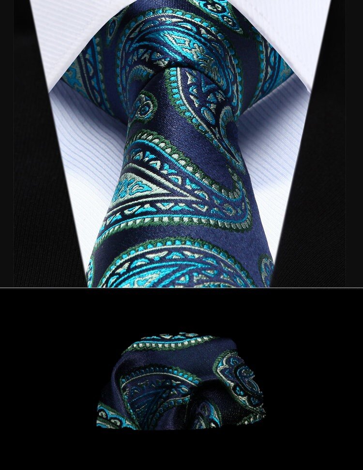 Red paisley silk tie displayed on a white dress shirt, showcasing its vibrant pattern and elegance.
