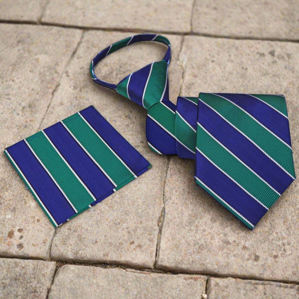 Close-up of the silk fabric with patriotic stripe design