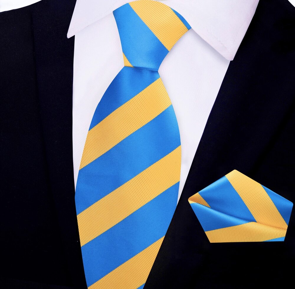 Elegant silk tie for men displayed on a wooden background, showcasing vibrant colors