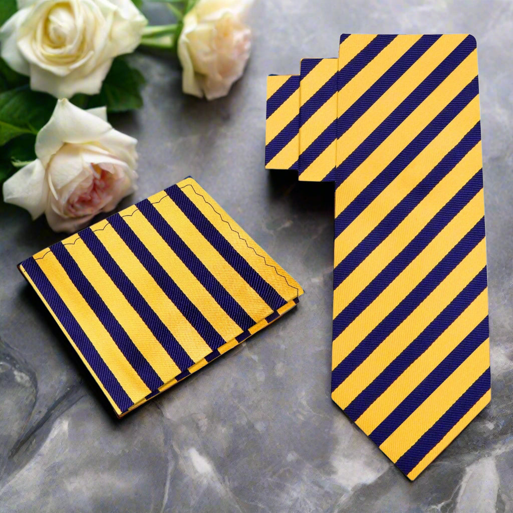 Red and black stripe silk tie paired with a crisp white shirt for formal events